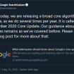 Google cập nhật thuật toán cốt lõi vào 03/12/2020