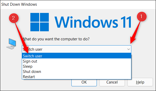 cách chuyển đổi tài khoản người dùng trên Windows 11